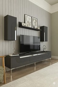 Stewehome Σετ μοντέρνας σύνθεσης τηλεόρασης με ράφι 180x30x41 cm