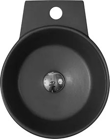 Pindos Black Matt 31x40 - Νιπτηρας Μπανιου