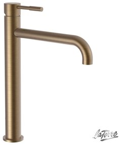 La Torre Tech Αναμεικτική Μπαταρία Νιπτήρα Ψηλή Bronze Brushed