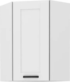 Κρεμαστό ντουλάπι γωνιακό Nelor 60x60 GN 90 1F-Λευκό