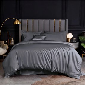 Σεντόνια Bamboo (Σετ 4τμχ) Dark Grey Ρυθμός Υπέρδιπλo 250x270cm Bamboo