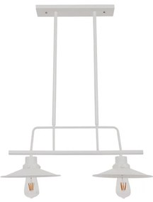 Φωτιστικό Οροφής-Ράγα Billiard White 01008 GloboStar Metal