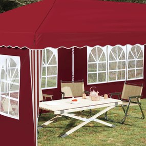 vidaXL Αυτοσχέδιο Μόρφωση 574 x 289 x 245 cm Μπορντό