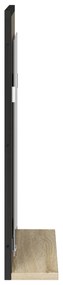 vidaXL Καθρέφτης μπάνιου  με ράφι Sonoma Oak 50x12x60 εκ. Επεξεργασμένο ξύλο