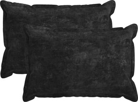 vidaXL Κάλυμμα Μαξιλαριού 2 τμχ. HOUTEN Ανθρακί 50 x 75 cm