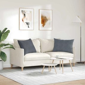 vidaXL Μαξιλάρι Καναπέ 2 pcs Σκούρο Γκρι 70 x 50 cm