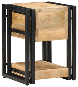 vidaXL Κομοδίνα 2 τμχ 40x40x40 εκ. Μασίφ ξύλο μάνγκο