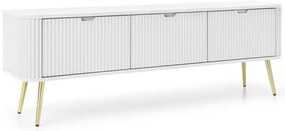 Έπιπλο Τηλεόρασης Zova P_ZOVA_RTV-168_Bi_GL 168x39x57cm White-Gold