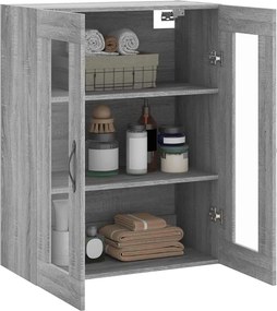 vidaXL Ντουλάπι Επιτοίχιο Γκρι Sonoma 69,5 x 34 x 90 εκ. Επεξεργ. Ξύλο