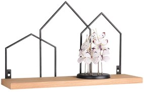 Ράφι Τοίχου Jelena 2790130 48x14x30cm Natural-Black