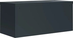 vidaXL Αρχειοθήκη Ανθρακί 90 x 40 x 40 εκ. Ατσάλινη