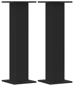 VidaXL Βάσεις Ηχείων 2 Τεμ. Μαύρες 30x30x95 εκ. Επεξ. ΞύλοΞύλο δρυός