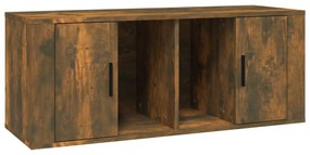 vidaXL Έπιπλο Τηλεόρασης Καπνιστή Δρυς 100x35x40 εκ. Επεξ. Ξύλο
