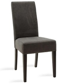 Καρέκλα Ditta 047-000042 45x58x96cm Wenge-Grey Ξύλο,Ύφασμα