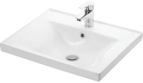 Νιπτήρας SQUARE 55 γυαλιστερή πορσελάνη 55x46cm 3WSQ055PC0