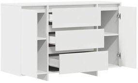 vidaXL Πλαϊνό γραφείο Λευκό 120 x 41 x 75 εκ. Επεξεργασμένο ξύλο