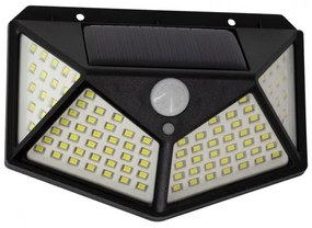 Αυτόνομο Ηλιακό Φωτιστικό LED SMD 10W-Φωτοβολταϊκό Πάνελ-Αισθητήρα Κίνησης IP65 Ψυχρό 6000K 71499 Globostar 71499 Μαύρο