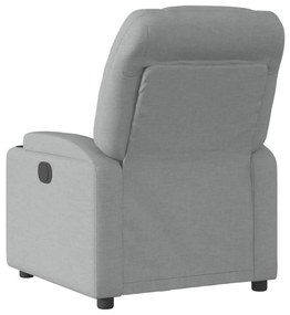 vidaXL Πολυθρόνα Ανακλινόμενη Ανοιχτό Γκρι Υφασμάτινη