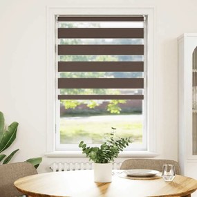 vidaXL Στόρι Ζέβρα 90,9 x 150 εκ. Πλάτος Υφάσματος 86,7 εκ. Καφέ