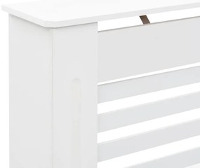vidaXL Κάλυμμα Καλοριφέρ Λευκό 112 x 19 x 81,5 εκ. από MDF