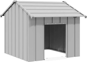 vidaXL Σπιτάκι σκύλου με οροφή 85x107x81 cm Γαλβανισμένος χάλυβας