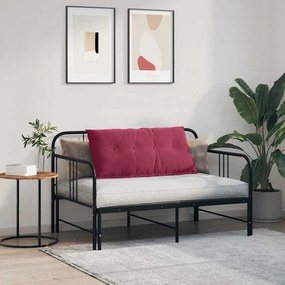 vidaXL Μαξιλάρι Πλάτης Κόκκινο 100 x 50 cm Υφασμάτινο Κορντουρά