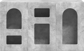 vidaXL Πλαϊνό γραφείο Σκυρόδεμα Γκρι 100 x 35 x 59 εκ