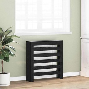 vidaXL Καπάκι Καλοριφέρ Μαύρη Δρυς 78 x 20 x 82 cm Επεξεργασμένο Ξύλο