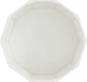 vidaXL Γλάστρα Λευκό 90 x 90 x 50 cm Ατσάλι