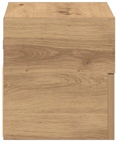 vidaXL Κομοδίνα Επιτοίχια 2 τεμ. Αρτισιανή Δρυς 45x26x28,5 εκ.