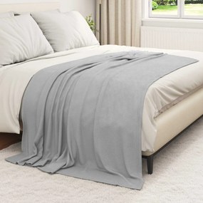 vidaXL Κουβέρτα Γκρι 200 x 150 cm Μαλλί
