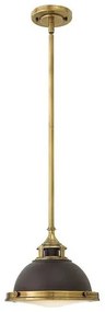 Κρεμαστό Φωτιστικό Οροφής 1xE27 Μπρονζέ Φ29cm Amelia Elstead Lighting HK-AMELIA-P-S-RB Σκ. καφέ