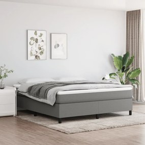 vidaXL Πλαίσιο Κρεβατιού Boxspring Σκούρο Γκρι 180x200 εκ. Υφασμάτινο