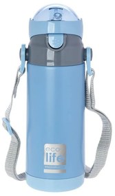 Ecolife Θερμός Παιδικός Kids Thermos Blue 400ml Μπλε 33-BO-3008