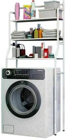 TW-106 Επιδαπέδια Ραφιέρα Μπάνιου Μεταλλική με 3 Ράφια 65x35x160cm