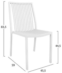 ΚΑΡΕΚΛΑ ΑΛΟΥΜΙΝΙΟΥ BRONCA ΛΕΥΚΗ  45,5X59X83,5