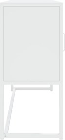 vidaXL Μπουφές Λευκός 105 x 35 x 75 εκ. από Ατσάλι