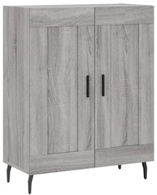 vidaXL Ντουλάπι Γκρι Sonoma 69,5 x 34 x 180 εκ. Επεξεργασμένο Ξύλο