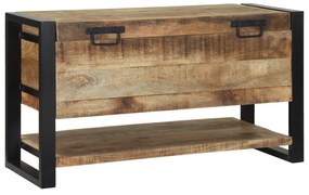 vidaXL Κουτί αποθήκευσης 80x35x45 εκ. Στερεό τραχύ ξύλο μάνγκο