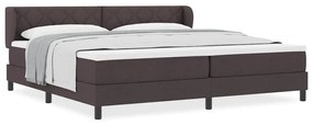 vidaXL Κρεβάτι box spring με στρώμα με στρώμα Σκούρο καφέ Σκούρο καφέ