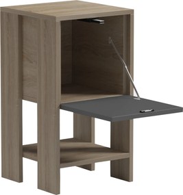 ΚΟΜΟΔΙΝΟ ARGUS HM18378.13 ΜΕΛΑΜΙΝΗ SONAMA/ΓΚΡΙ 30x30x55Υεκ.