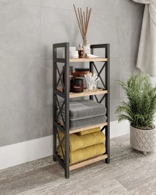 Ράφι Μαύρο GASEBUN 23x18x64