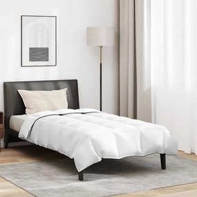 vidaXL Σετ Παπλωμάτων με μαξιλάρι 2 pcs Λευκό 135 x 220 εκ. Πούπουλο