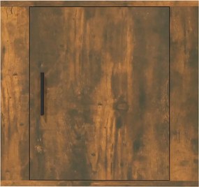 vidaXL Κομοδίνο Επιτοίχιο Καπνιστή Δρυς 50x30x47 εκ.