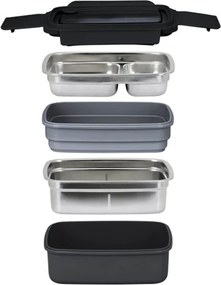 LUNCH BOXES &amp; LUNCH BAGS LIVOO ISOTHERMAL LUNCH BOX BLACK
