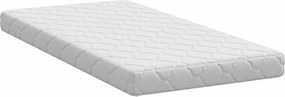 vidaXL Στρώμα Λευκό 70 x 140 cm Ζακάρ ύφασμα