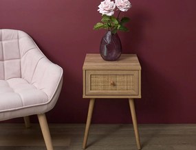 Κομοδίνο Home Deco Factory - 39x39x55.4cm - Καφέ