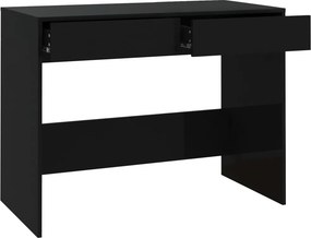 vidaXL Γραφείο Μαύρο 101x50x76,5 εκ. από Επεξεργασμένο Ξύλο