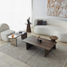 Coffee Table Set Luna 4 - Bronzie, Walnut Bronzie
Walnut