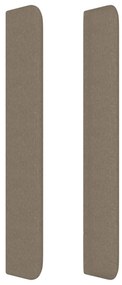 vidaXL Κεφαλάρι με Πτερύγια Taupe 93x16x118/128 εκ. Υφασμάτινο